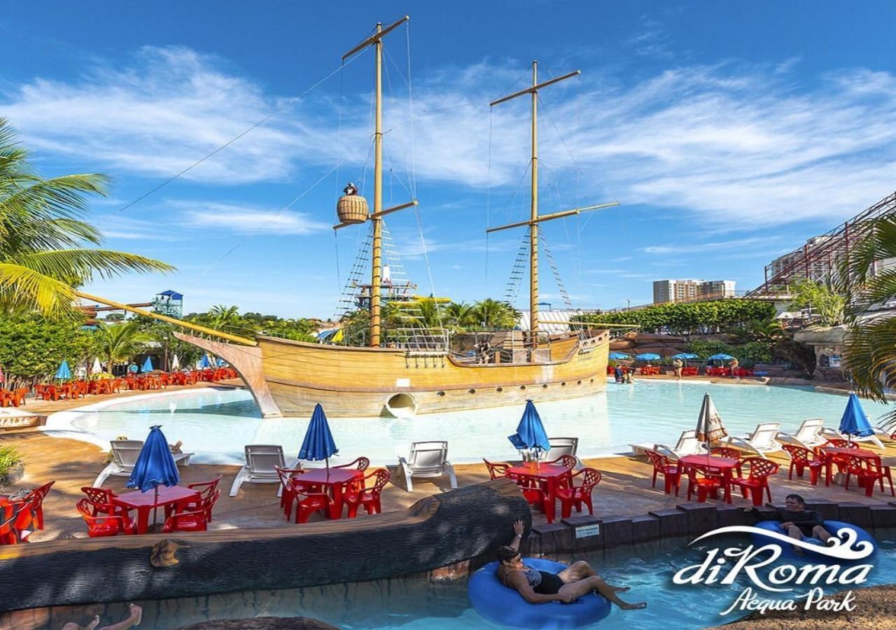 Diroma Com Um Dia No Acqua Park, Splash E Slide Apartamento Caldas Novas